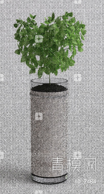 室内植物盆栽3D模型下载【ID:2484】