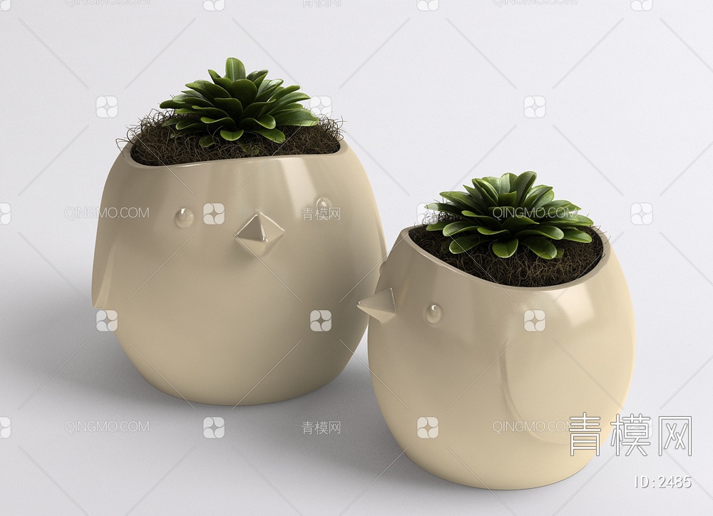 室内植物盆栽3D模型下载【ID:2485】