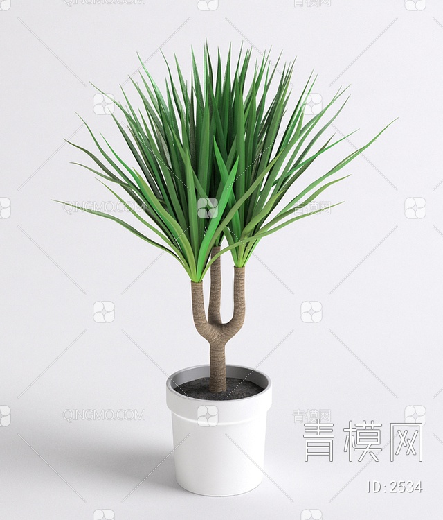 室内植物盆栽3D模型下载【ID:2534】