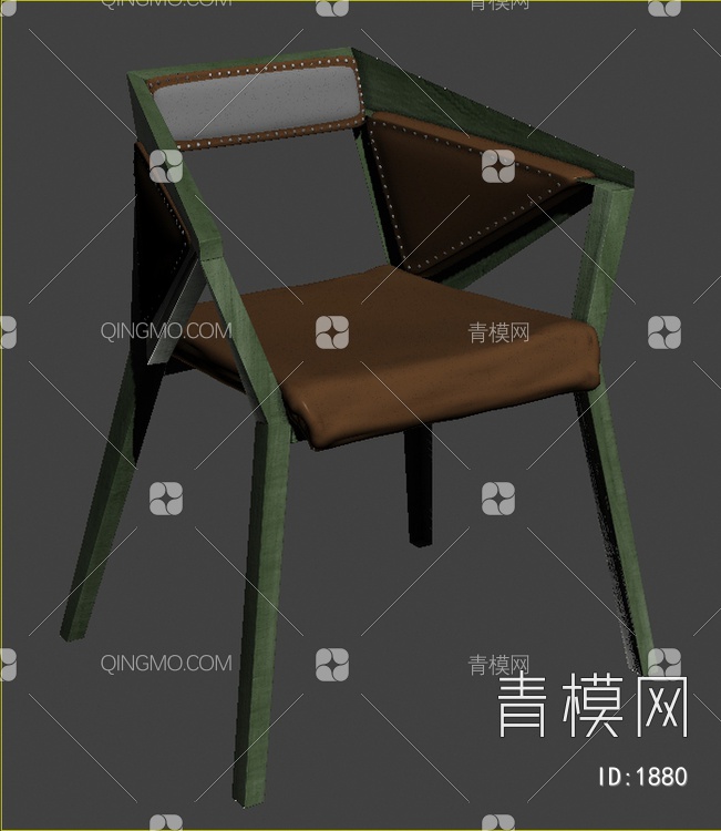 椅带扶手3D模型下载【ID:1880】