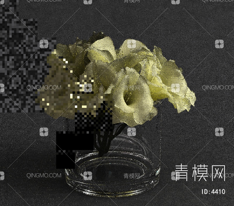 花瓶3D模型下载【ID:4410】
