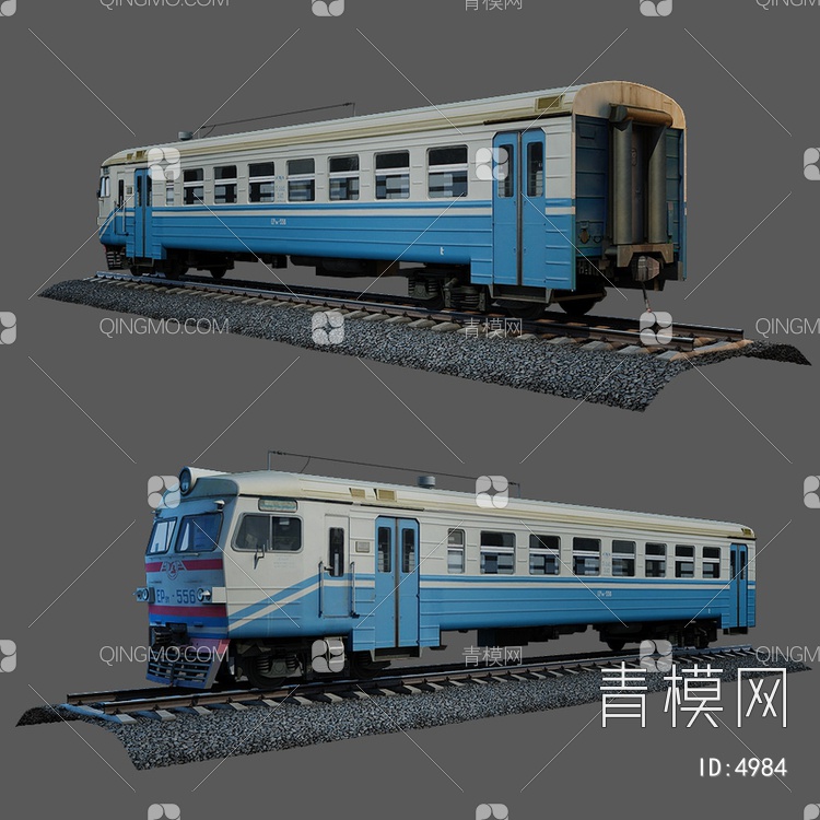 火车客厢3D模型下载【ID:4984】