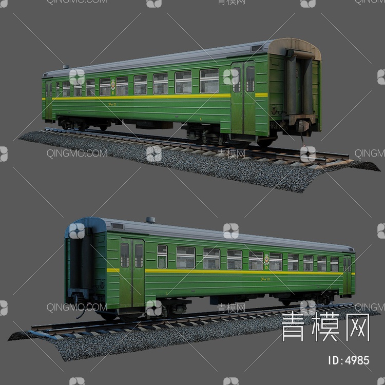 火车客厢3D模型下载【ID:4985】