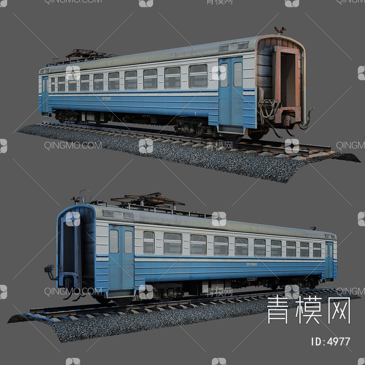 火车客厢3D模型下载【ID:4977】