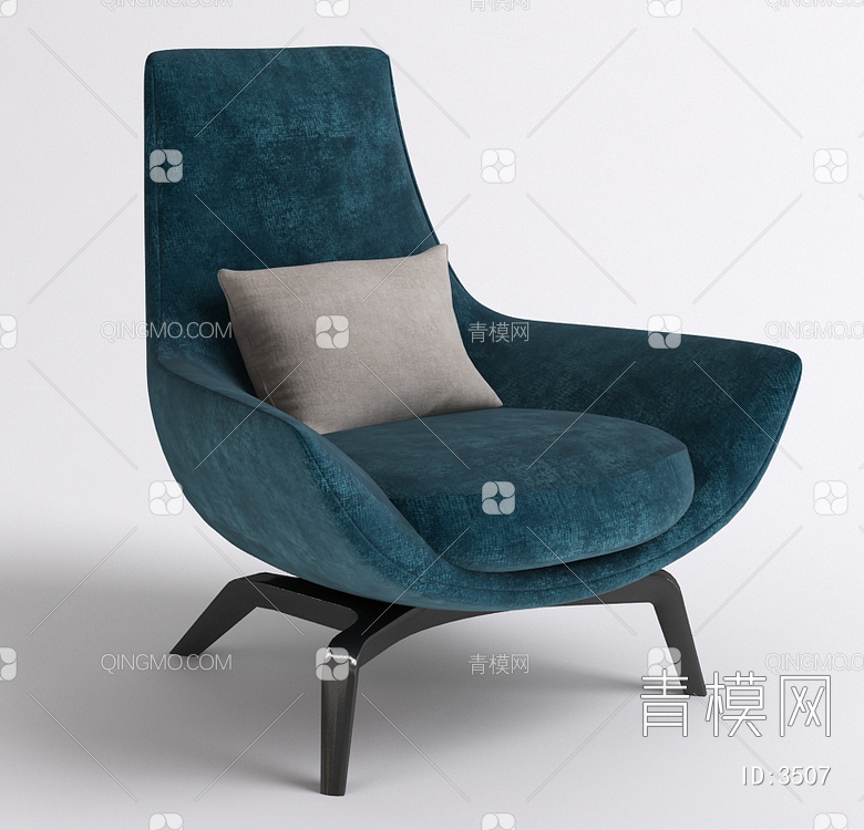 单人椅3D模型下载【ID:3507】