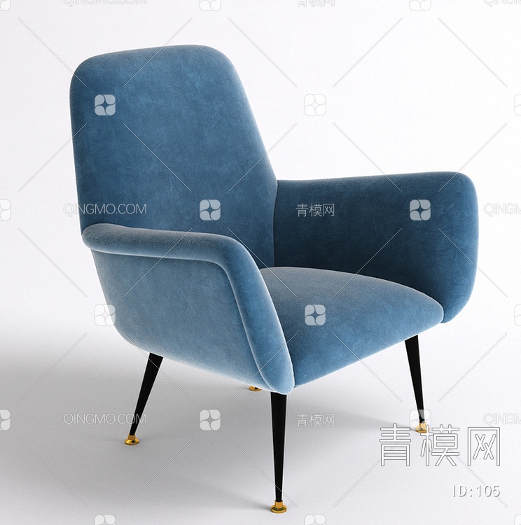 沙发椅3D模型下载【ID:105】