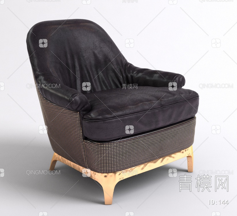 单人沙发3D模型下载【ID:144】