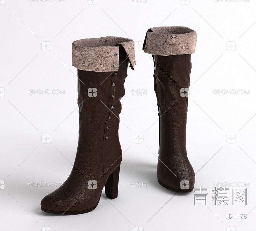 女士靴子3D模型下载【ID:178】