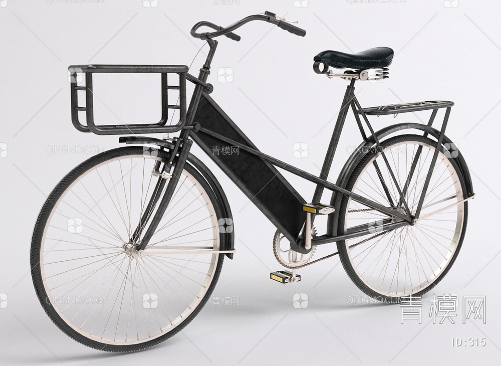 复古自行车3D模型下载【ID:315】