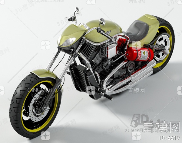 摩托3D模型下载【ID:6619】