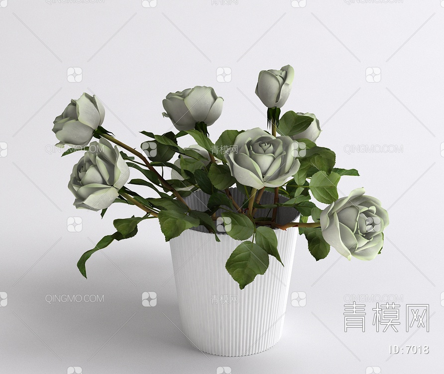 室内花盆3D模型下载【ID:7018】