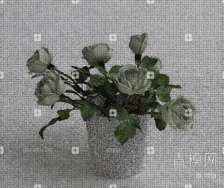 室内花盆3D模型下载【ID:7018】
