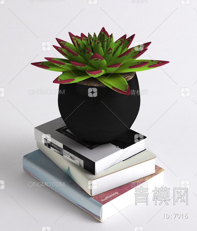 室内植物花盆3D模型下载【ID:7016】