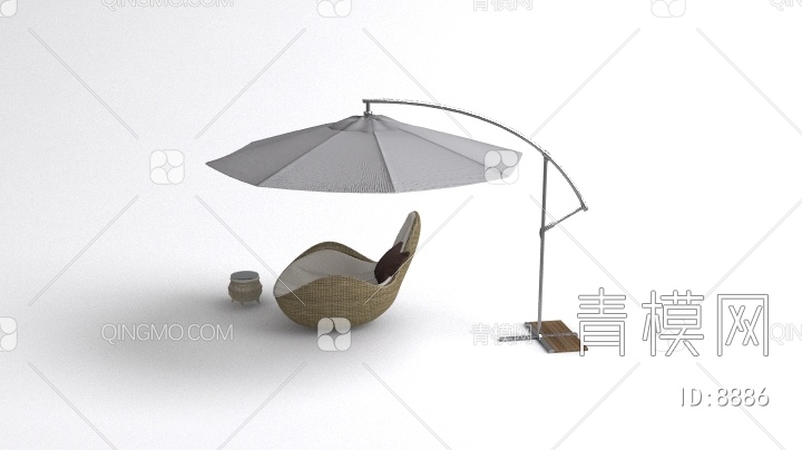 太阳伞3D模型下载【ID:8886】