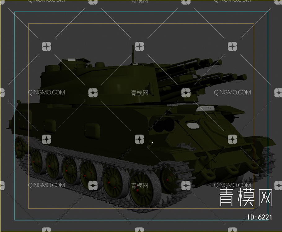 坦克3D模型下载【ID:6221】