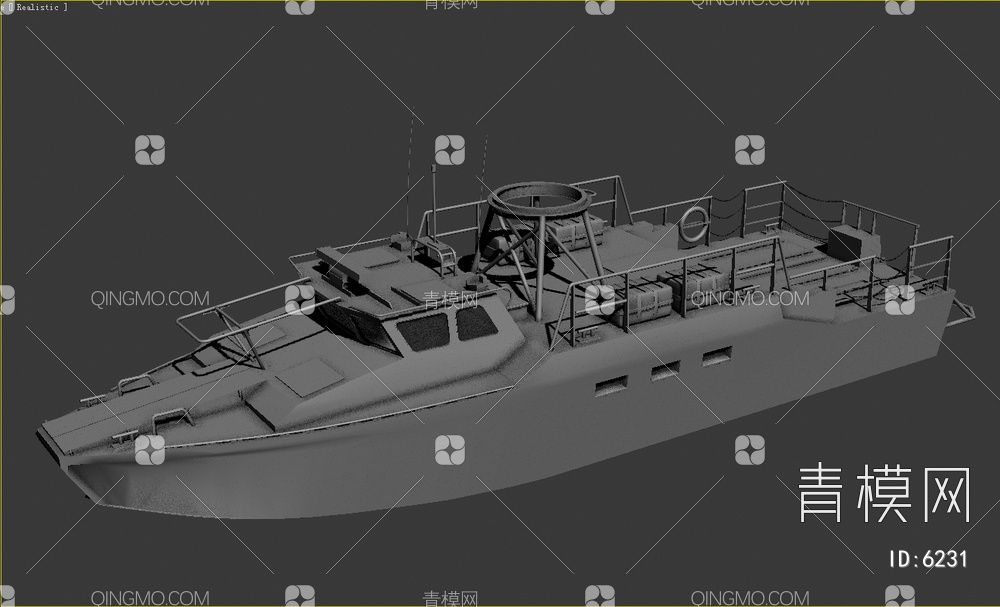 游艇3D模型下载【ID:6231】