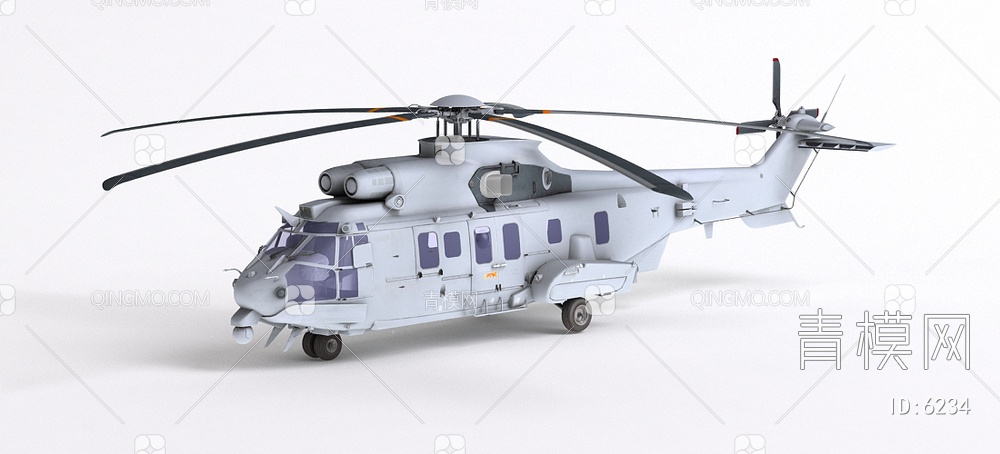 直升飞机3D模型下载【ID:6234】
