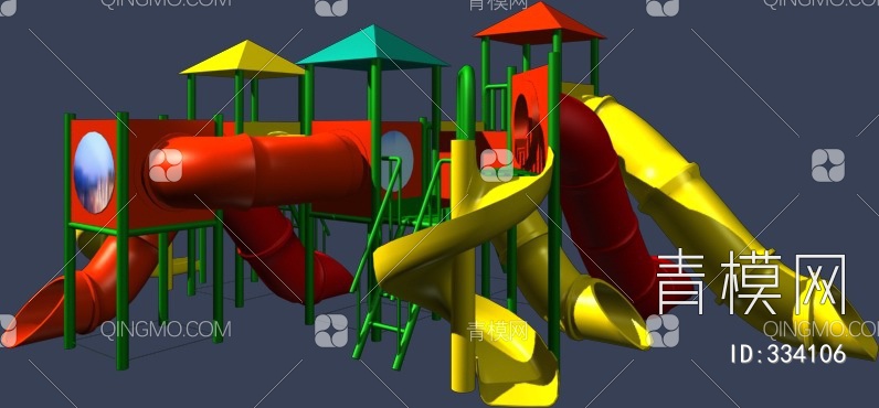 儿童滑梯3D模型下载【ID:334106】
