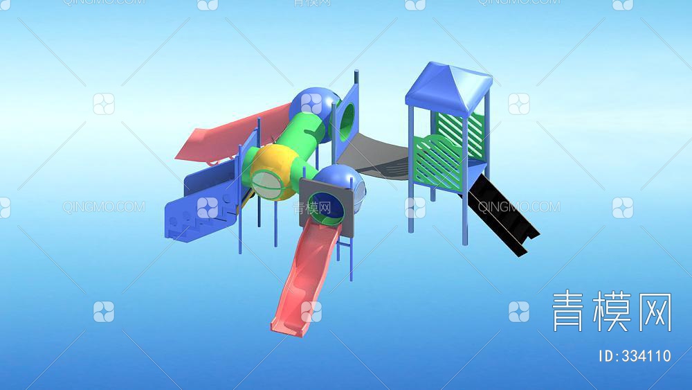 儿童滑梯3D模型下载【ID:334110】
