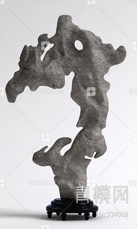 砂岩石头装饰品3D模型下载【ID:334068】