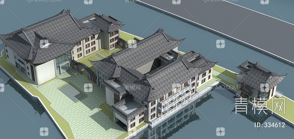 古建筑3D模型下载【ID:334612】