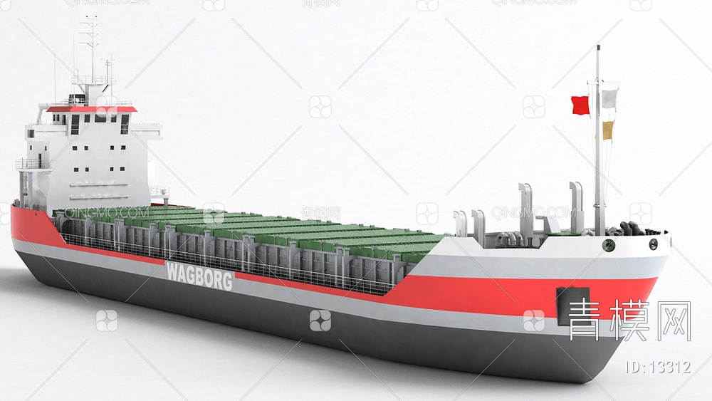轮船3D模型下载【ID:13312】