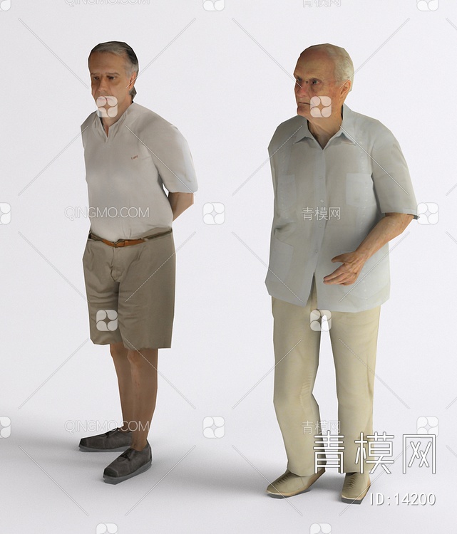静态简模人物3D模型下载【ID:14200】