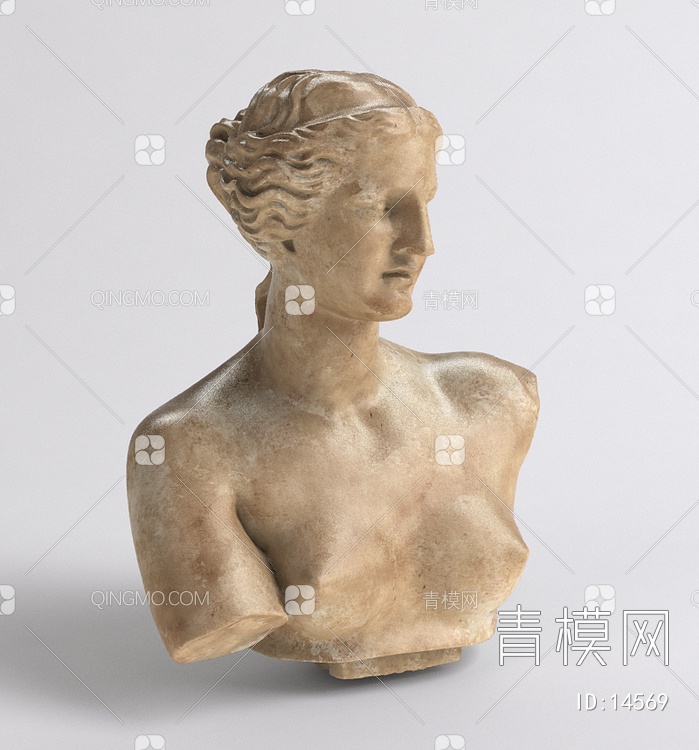 西方人物雕像3D模型下载【ID:14569】