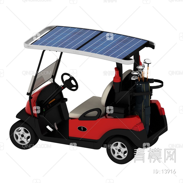 高尔夫车3D模型下载【ID:13916】