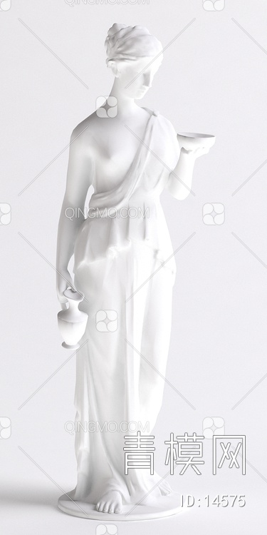 西方神话人物雕塑3D模型下载【ID:14575】