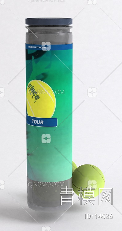 体育器材网球网球桶3D模型下载【ID:14536】