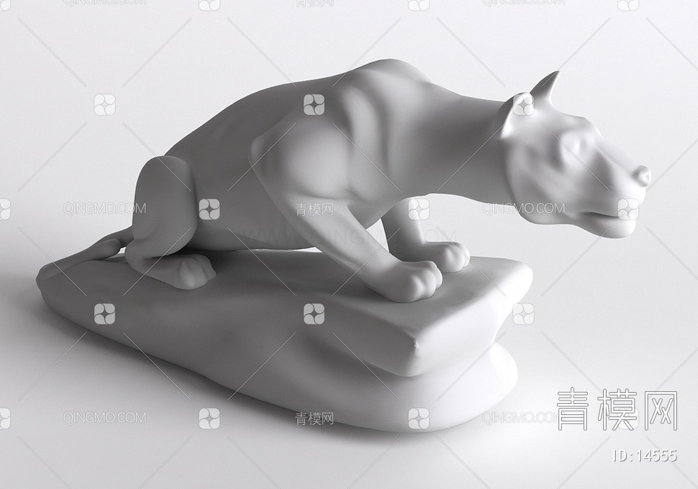 动物雕塑3D模型下载【ID:14555】