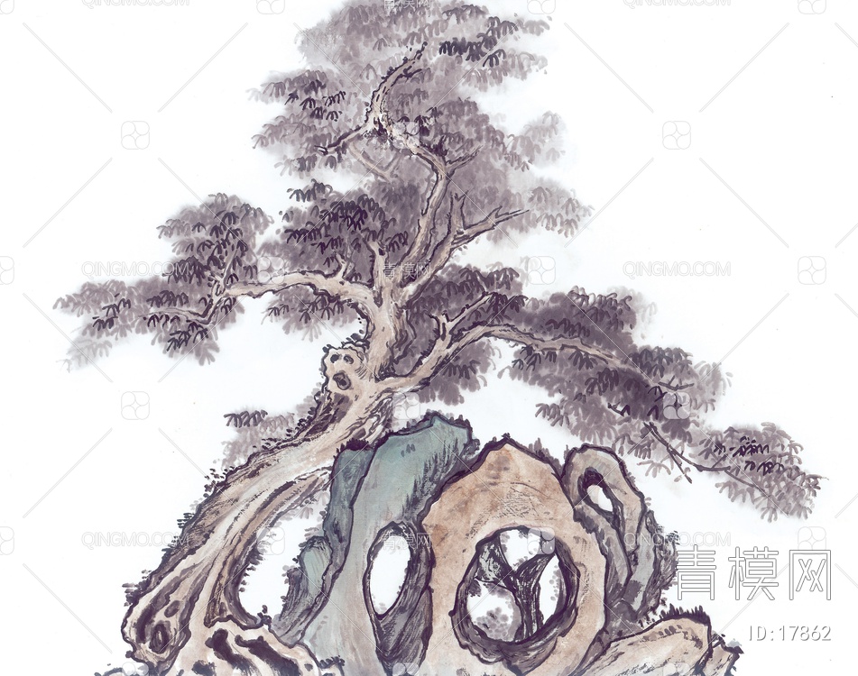 古树画贴图下载【ID:17862】