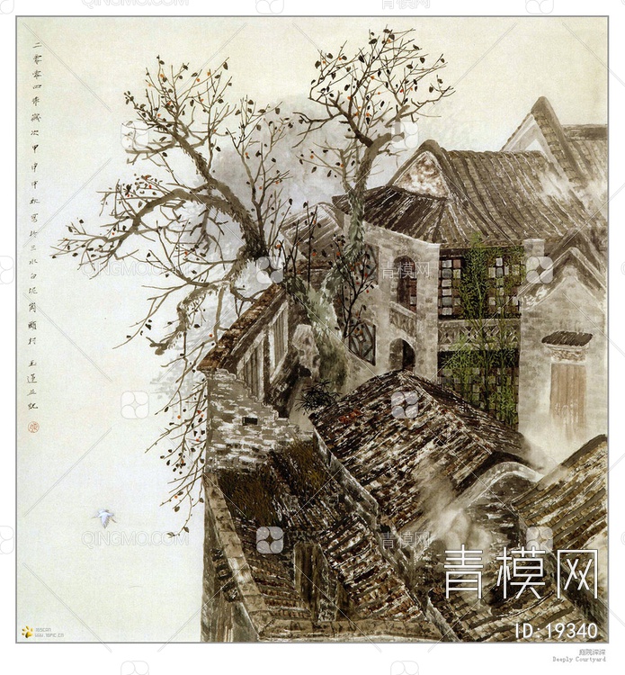 中国画贴图下载【ID:19340】