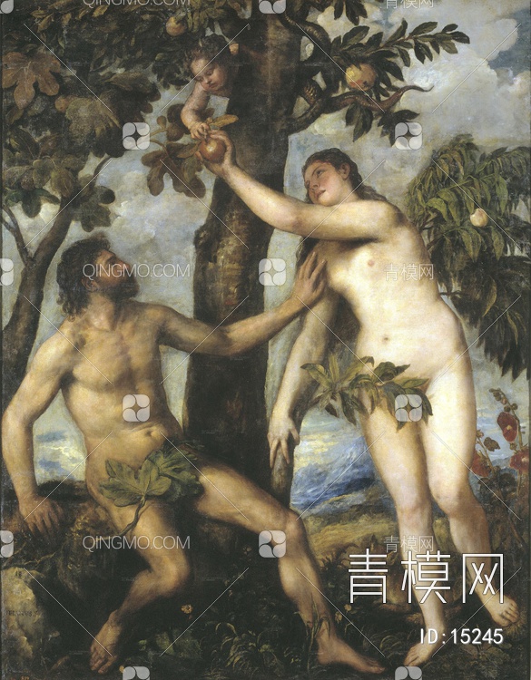 亚当与夏娃贴图下载【ID:15245】