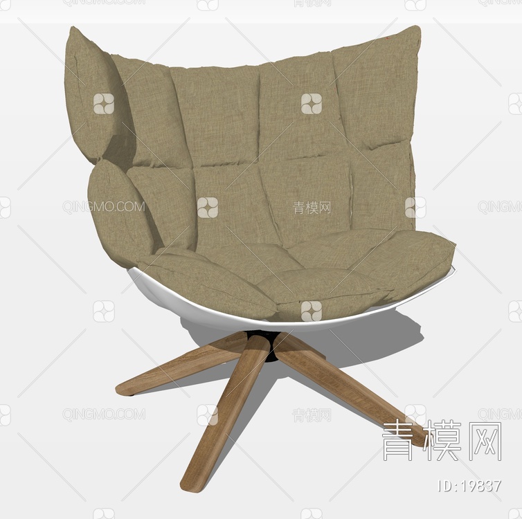 沙发椅SU模型下载【ID:19837】