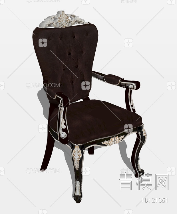 扶手椅SU模型下载【ID:21351】