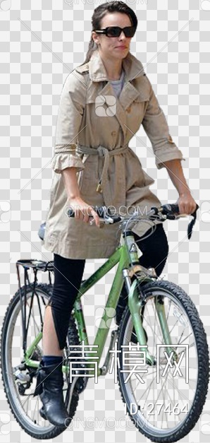骑自行车的女人psd下载【ID:27464】