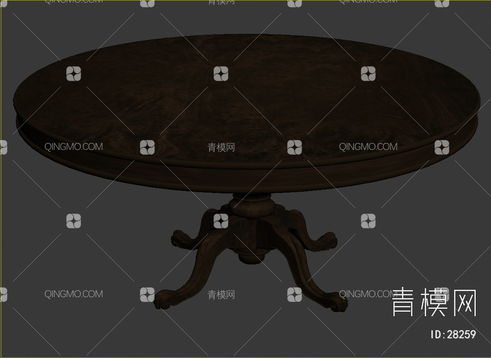 小圆桌3D模型下载【ID:28259】