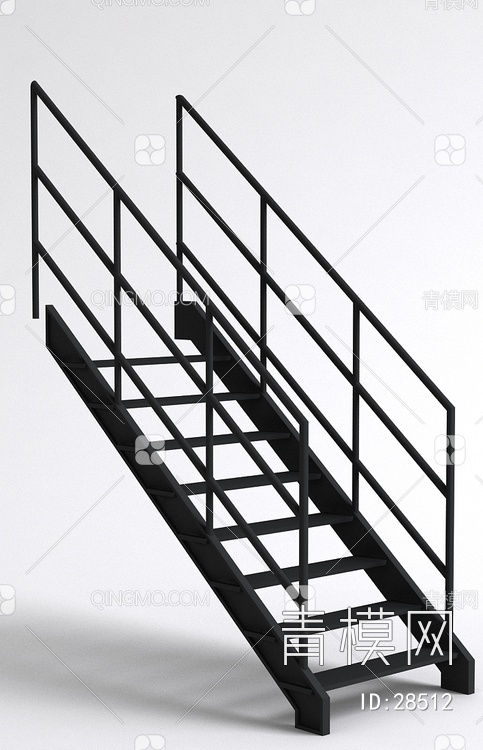 17年款铁楼梯3D模型下载【ID:28512】