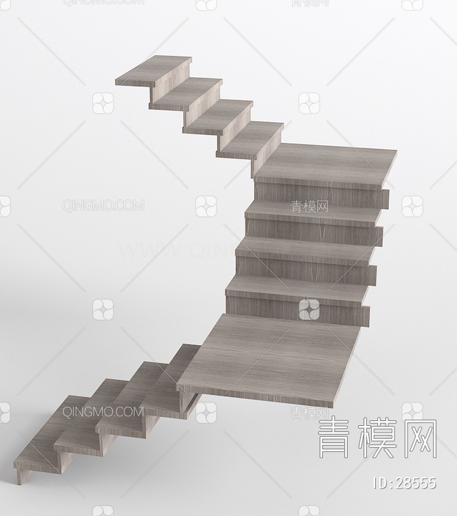 17年款楼梯3D模型下载【ID:28555】