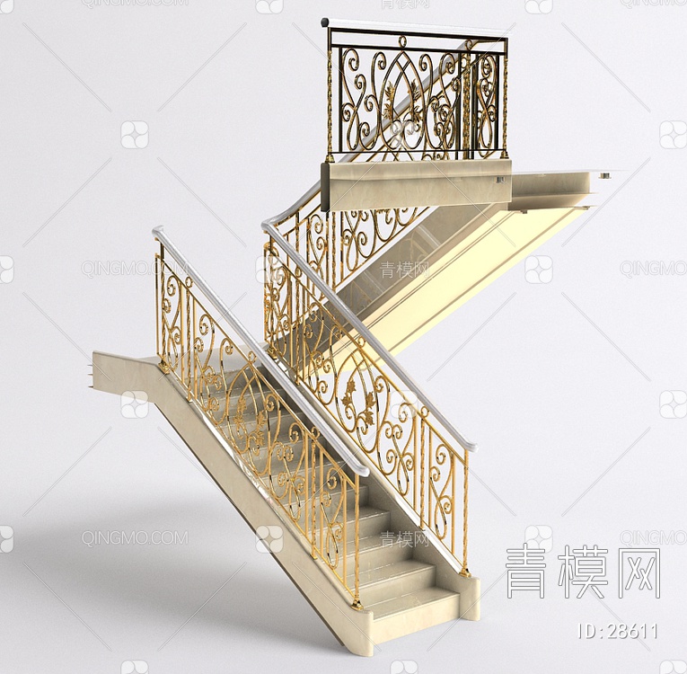 17年款楼梯3D模型下载【ID:28611】