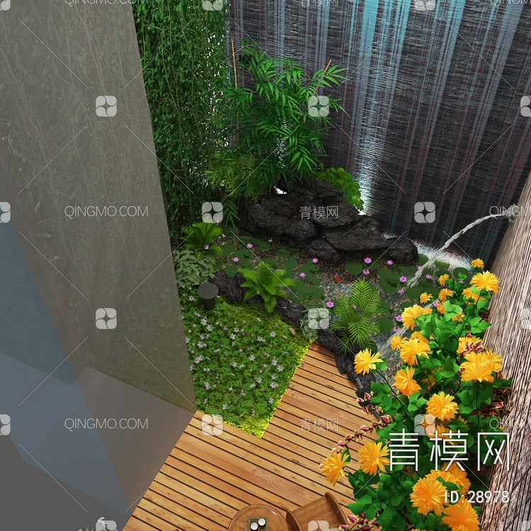 下沉花园3D模型下载【ID:28978】
