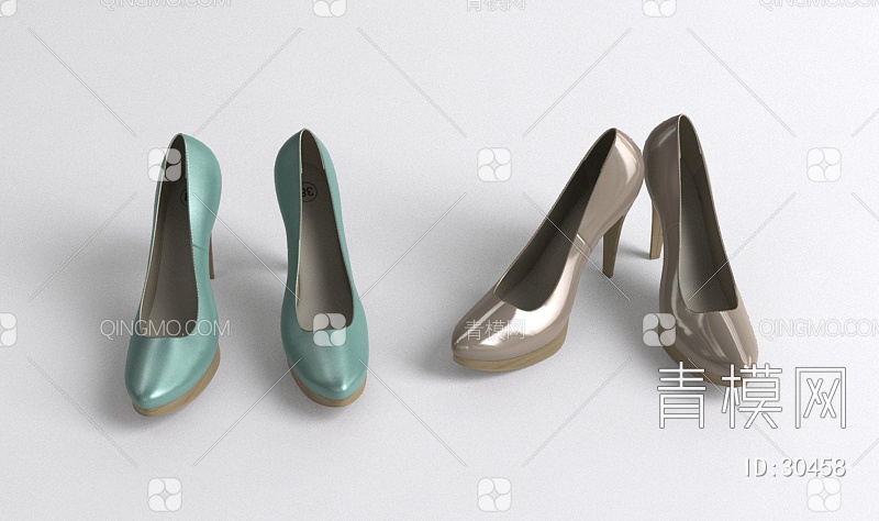 女鞋3D模型下载【ID:30458】