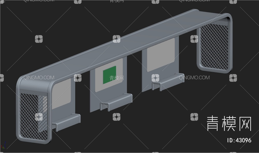 公交站牌3D模型下载【ID:43096】