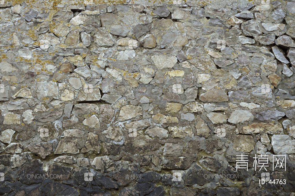 砖墙圆滑类石材-砖墙贴图下载【ID:44763】
