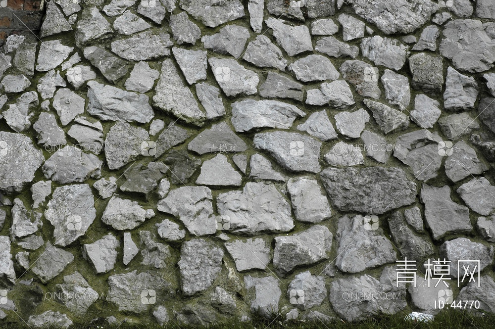 砖墙圆滑类石材-砖墙贴图下载【ID:44770】