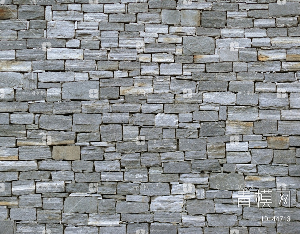 砖墙类带水泥浆的石材-砖墙贴图下载【ID:44713】