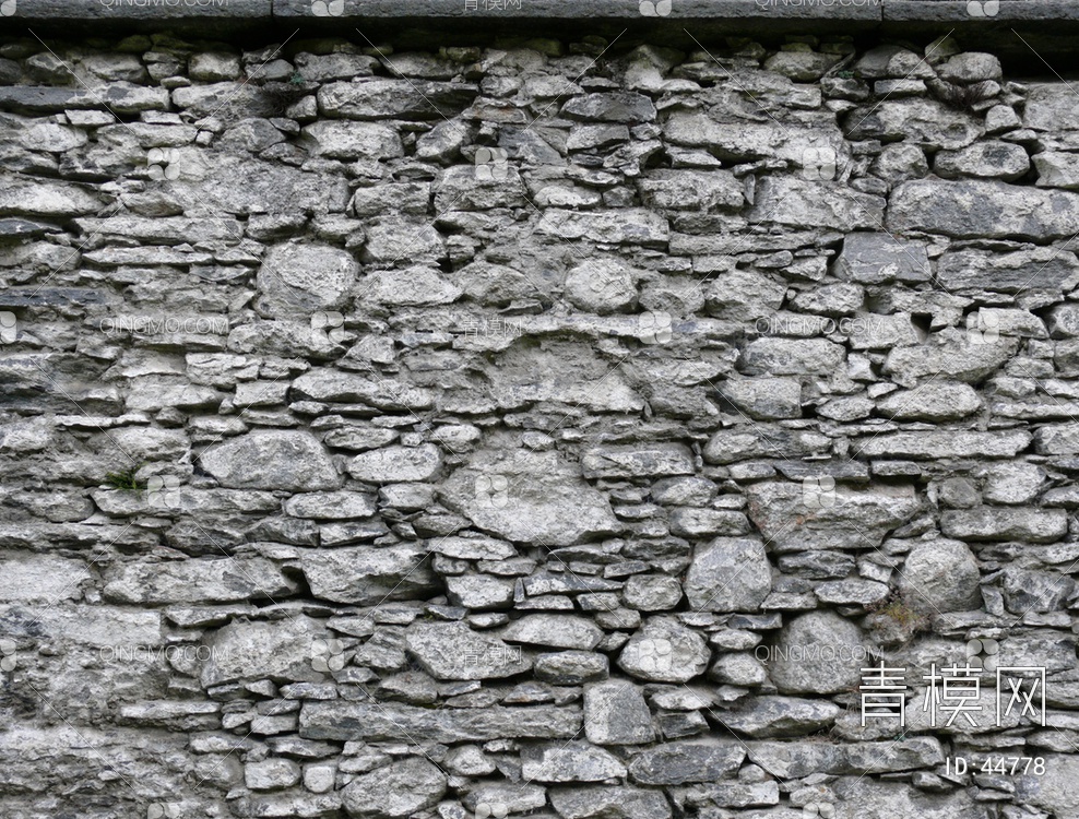 砖墙类带水泥浆的石材-砖墙贴图下载【ID:44778】