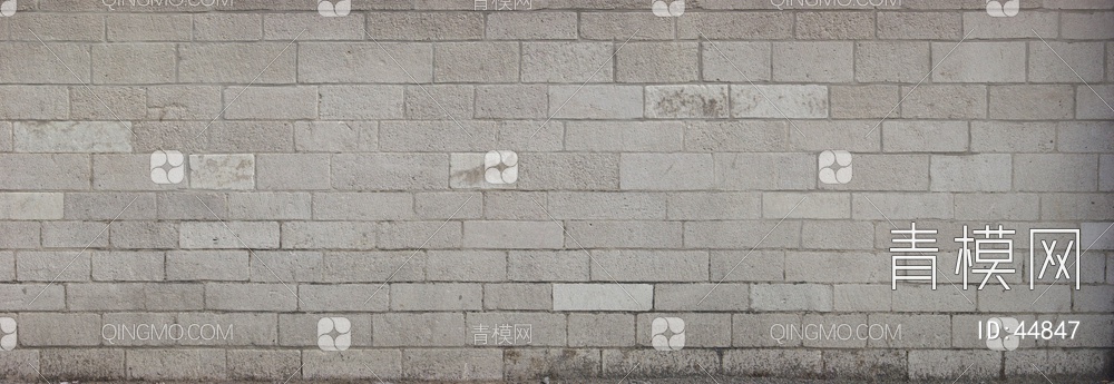 砖墙类齐整的石材-砖墙贴图下载【ID:44847】